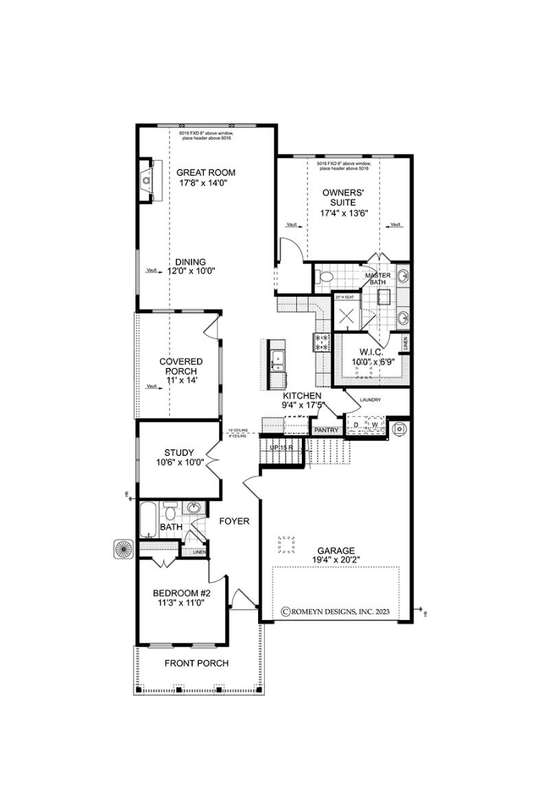 First floor of the available Bailey with Bonus at Madeira in Acworth, GA